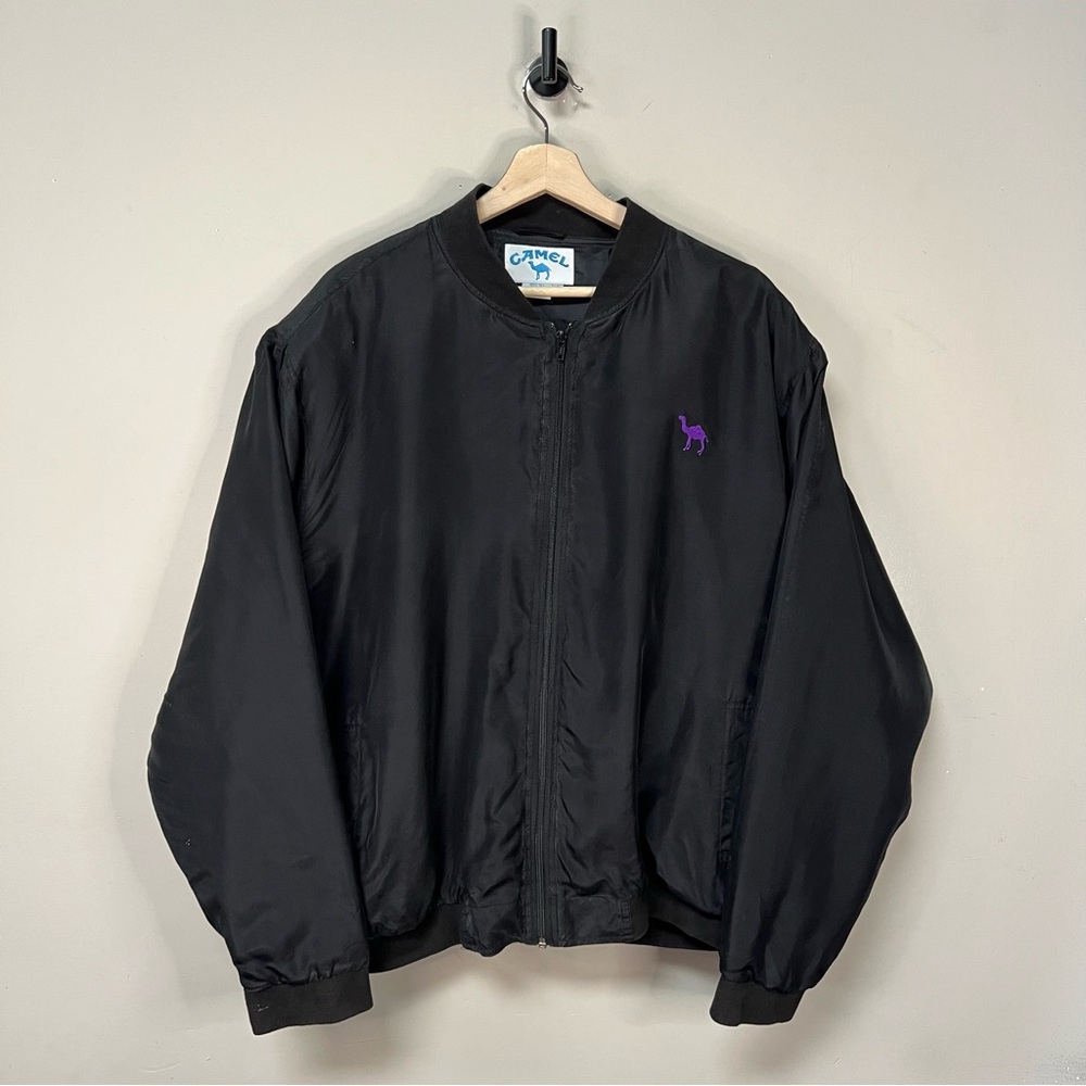 Vintage Camel Cigarettes Satin Bomber Jacket